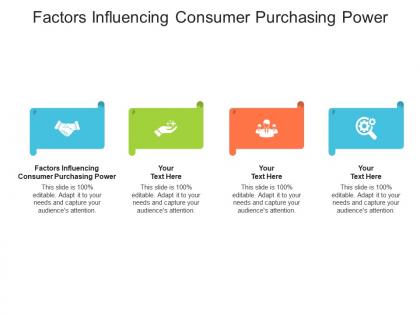 Factors influencing consumer purchasing power ppt powerpoint presentation show graphics cpb
