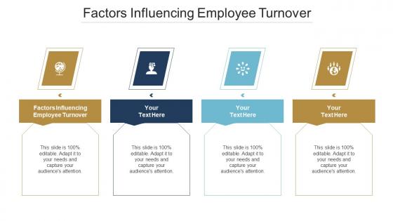 Factors Influencing Employee Turnover Ppt Powerpoint Presentation Inspiration Summary Cpb