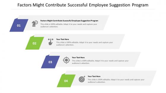 Factors might contribute successful employee suggestion program ppt powerpoint download cpb