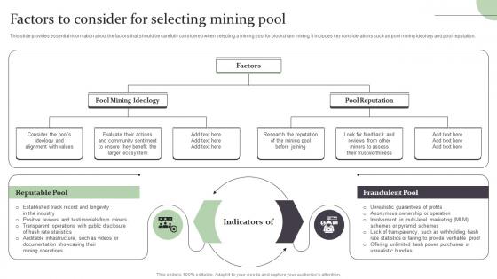 Factors To Consider For Selecting Mining Pool Complete Guide On How Blockchain BCT SS