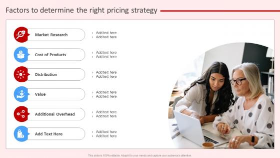 Factors To Determine The Right Pricing Strategy Introduction To Red Strategy SS V
