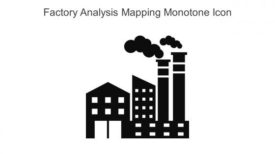 Factory Analysis Mapping Monotone Icon In Powerpoint Pptx Png And Editable Eps Format
