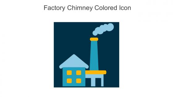 Factory Chimney Colored Icon In Powerpoint Pptx Png And Editable Eps Format