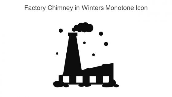 Factory Chimney In Winters Monotone Icon In Powerpoint Pptx Png And Editable Eps Format