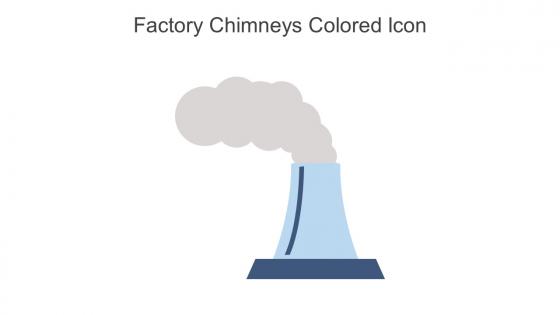 Factory Chimneys Colored Icon In Powerpoint Pptx Png And Editable Eps Format