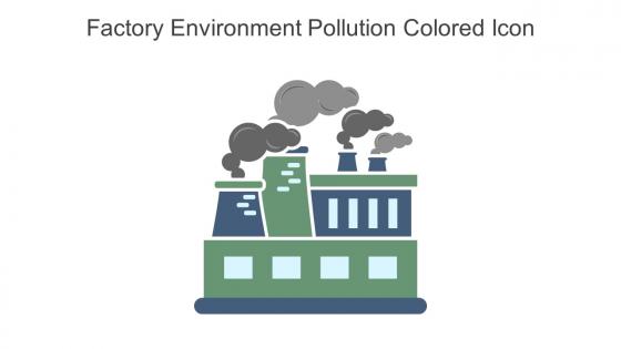 Factory Environment Pollution Colored Icon In Powerpoint Pptx Png And Editable Eps Format