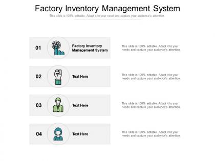 Factory inventory management system ppt powerpoint presentation inspiration cpb