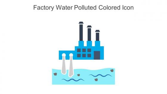 Factory Water Polluted Colored Icon In Powerpoint Pptx Png And Editable Eps Format