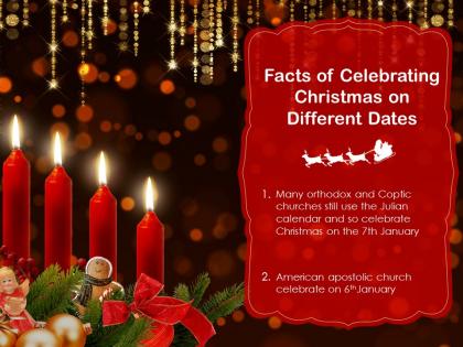 Facts of celebrating christmas on different dates