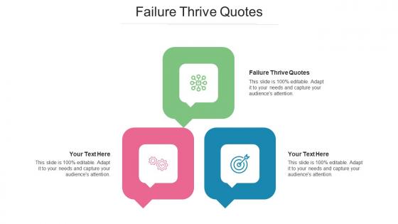 Failure Thrive Quotes Ppt Powerpoint Presentation Infographics Examples Cpb