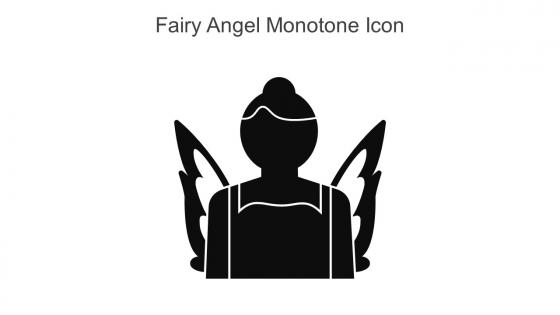 Fairy Angel Monotone Icon In Powerpoint Pptx Png And Editable Eps Format