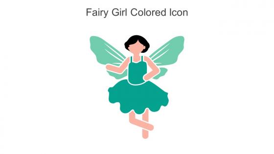 Fairy Girl Colored Icon In Powerpoint Pptx Png And Editable Eps Format