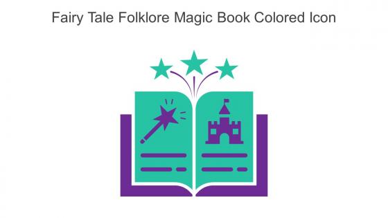 Fairy Tale Folklore Magic Book Colored Icon In Powerpoint Pptx Png And Editable Eps Format