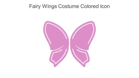 Fairy Wings Costume Colored Icon In Powerpoint Pptx Png And Editable Eps Format