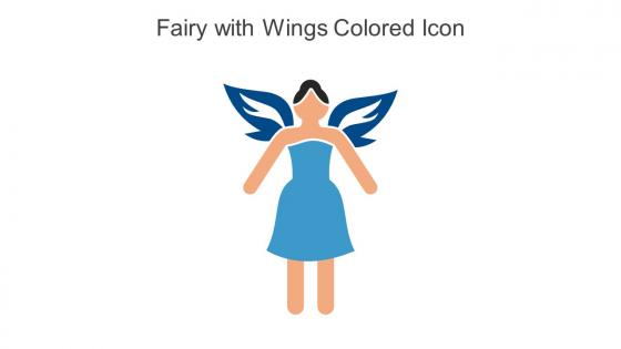 Fairy With Wings Colored Icon In Powerpoint Pptx Png And Editable Eps Format