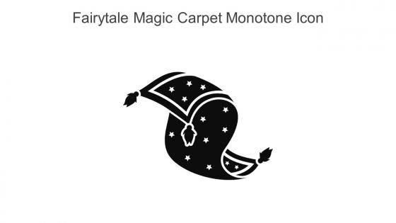 Fairytale Magic Carpet Monotone Icon In Powerpoint Pptx Png And Editable Eps Format