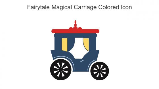 Fairytale Magical Carriage Colored Icon In Powerpoint Pptx Png And Editable Eps Format