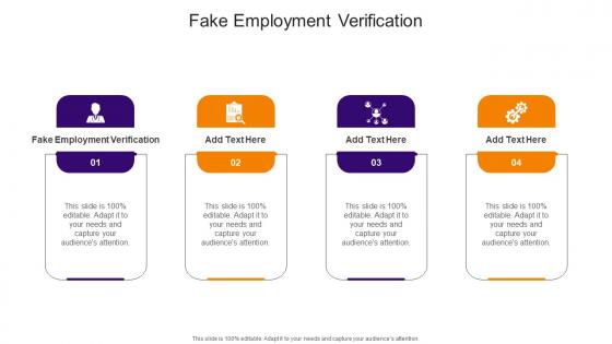 Fake Employment Verification In Powerpoint And Google Slides Cpb