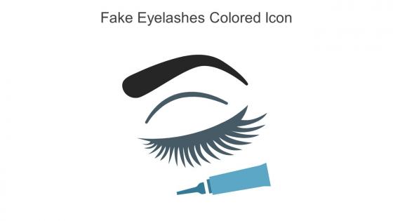 Fake Eyelashes Colored Icon In Powerpoint Pptx Png And Editable Eps Format