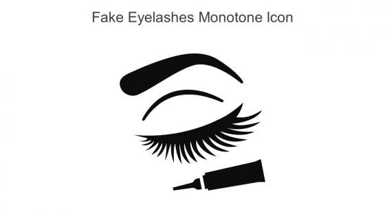 Fake Eyelashes Monotone Icon In Powerpoint Pptx Png And Editable Eps Format