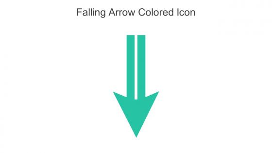 Falling Arrow Colored Icon In Powerpoint Pptx Png And Editable Eps Format