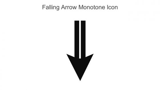 Falling Arrow Monotone Icon In Powerpoint Pptx Png And Editable Eps Format
