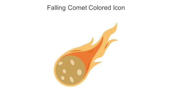 Falling Comet Colored Icon In Powerpoint Pptx Png And Editable Eps Format