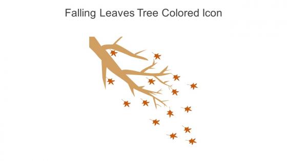 Falling Leaves Tree Colored Icon In Powerpoint Pptx Png And Editable Eps Format
