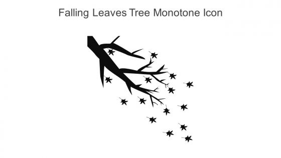 Falling Leaves Tree Monotone Icon In Powerpoint Pptx Png And Editable Eps Format