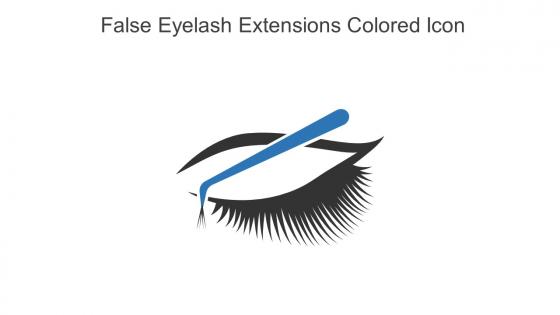 False Eyelash Extensions Colored Icon In Powerpoint Pptx Png And Editable Eps Format