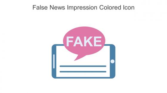 False News Impression Colored Icon In Powerpoint Pptx Png And Editable Eps Format