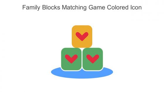 Family Blocks Matching Game Colored Icon In Powerpoint Pptx Png And Editable Eps Format