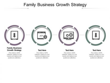 Family business growth strategy ppt infographic template picture cpb