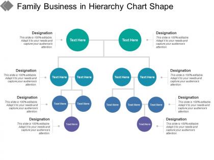 Family business in hierarchy chart shape