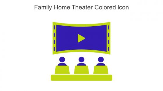 Family Home Theater Colored Icon In Powerpoint Pptx Png And Editable Eps Format