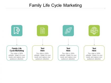 Family life cycle marketing ppt powerpoint presentation slides infographics cpb