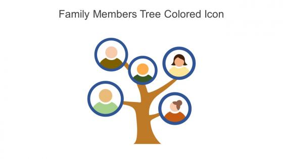 Family Members Tree Colored Icon In Powerpoint Pptx Png And Editable Eps Format