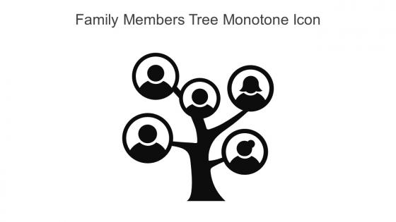 Family Members Tree Monotone Icon In Powerpoint Pptx Png And Editable Eps Format