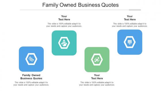 Family Owned Business Quotes Ppt Powerpoint Presentation Outline Summary Cpb