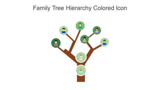 Family Tree Hierarchy Colored Icon In Powerpoint Pptx Png And Editable Eps Format