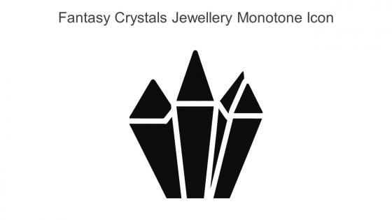 Fantasy Crystals Jewellery Monotone Icon In Powerpoint Pptx Png And Editable Eps Format