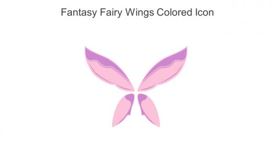 Fantasy Fairy Wings Colored Icon In Powerpoint Pptx Png And Editable Eps Format