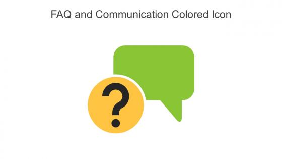 FAQ And Communication Colored Icon In Powerpoint Pptx Png And Editable Eps Format