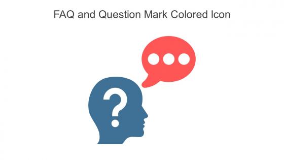 FAQ And Question Mark Colored Icon In Powerpoint Pptx Png And Editable Eps Format