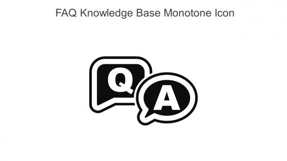 FAQ Knowledge Base Monotone Icon In Powerpoint Pptx Png And Editable Eps Format