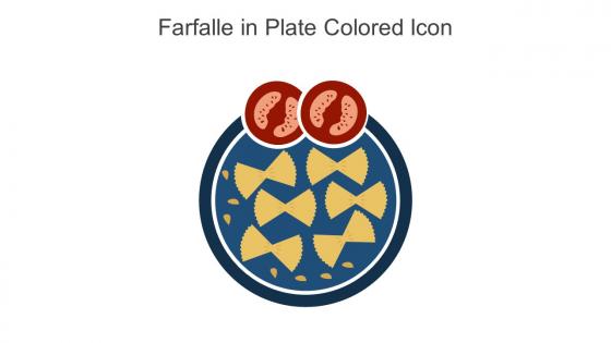 Farfalle In Plate Colored Icon In Powerpoint Pptx Png And Editable Eps Format