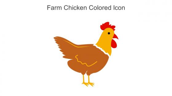 Farm Chicken Colored Icon In Powerpoint Pptx Png And Editable Eps Format