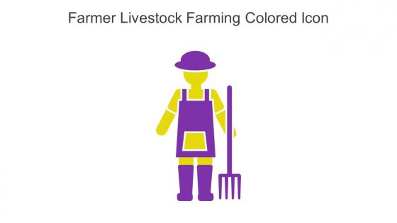 Farmer Livestock Farming Colored Icon In Powerpoint Pptx Png And Editable Eps Format