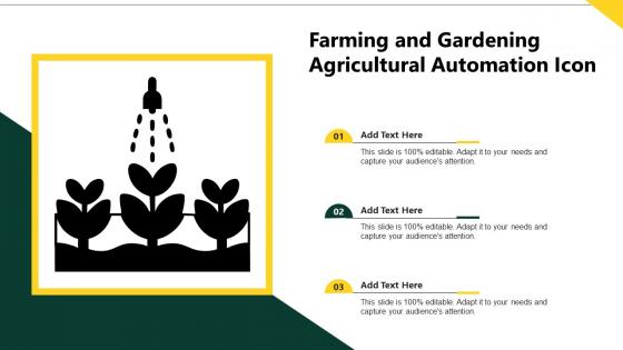 Farming And Gardening Agricultural Automation Icon