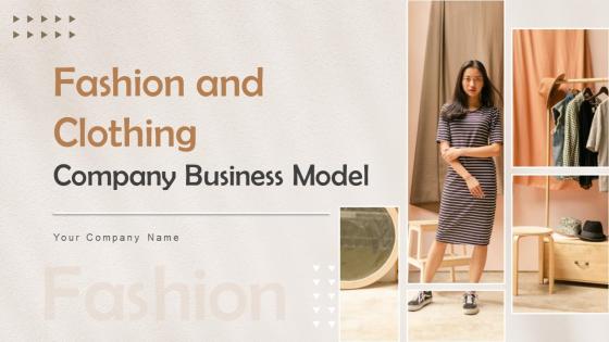 Fashion And Clothing Company Business Model BMC V